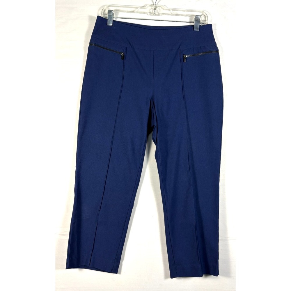 Style & Co Women 2 pair bundle blue‎ and Black Pull On Capri Pants Size Medium